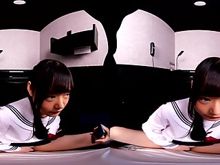 Can you Find the Masturbating Schoolgirl in the Cafe and Fuck Her?; Cute Japanese Idol Schoolgirl